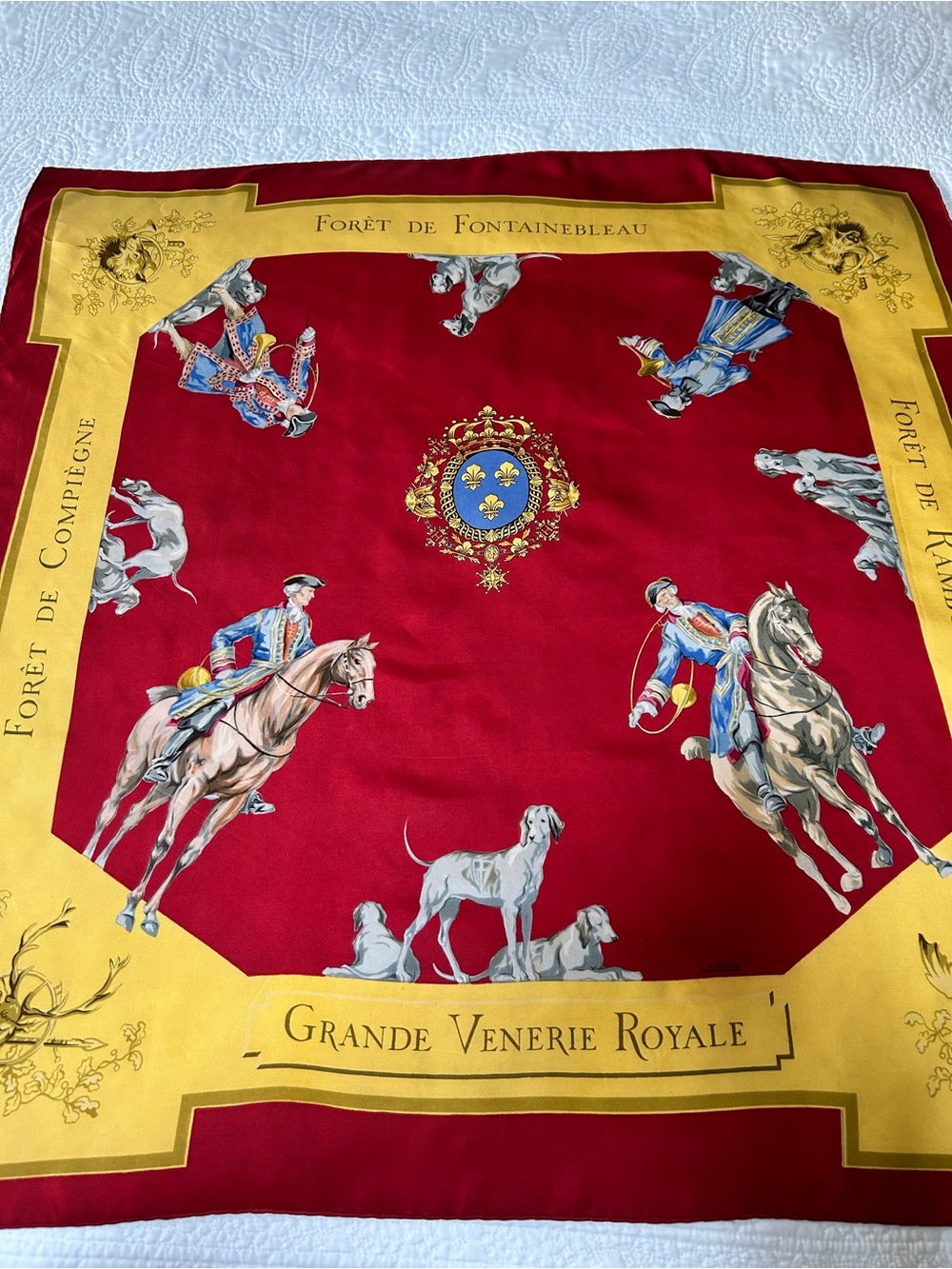 Hermes silk scarf